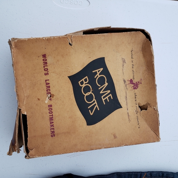 Vintage Kid's Acme Scrolled and Floral Cutout Boots Collectible - Picture 10 of 12